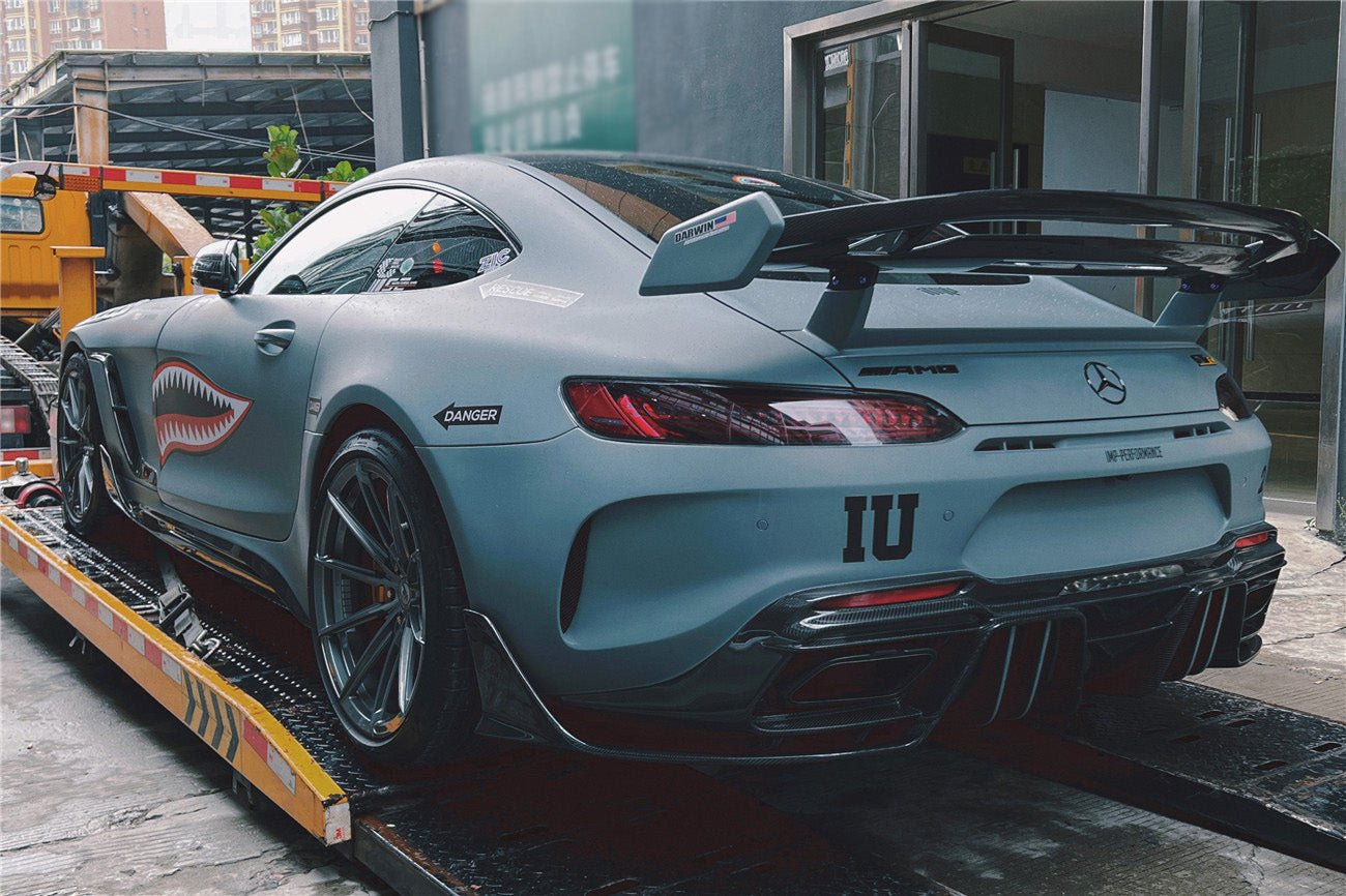 2017 - 2021 Mercedes Benz AMG GTC IMPII Part Carbon Fiber Rear Bumper With Exhasust tips